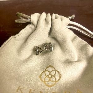 Kendra Scott Drusy Platinum Perry studs